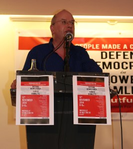 Colin Wilson, East london pride, defend democracy in tower hamlets