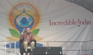 Mr Satish Kumar at Yoga Day 2015